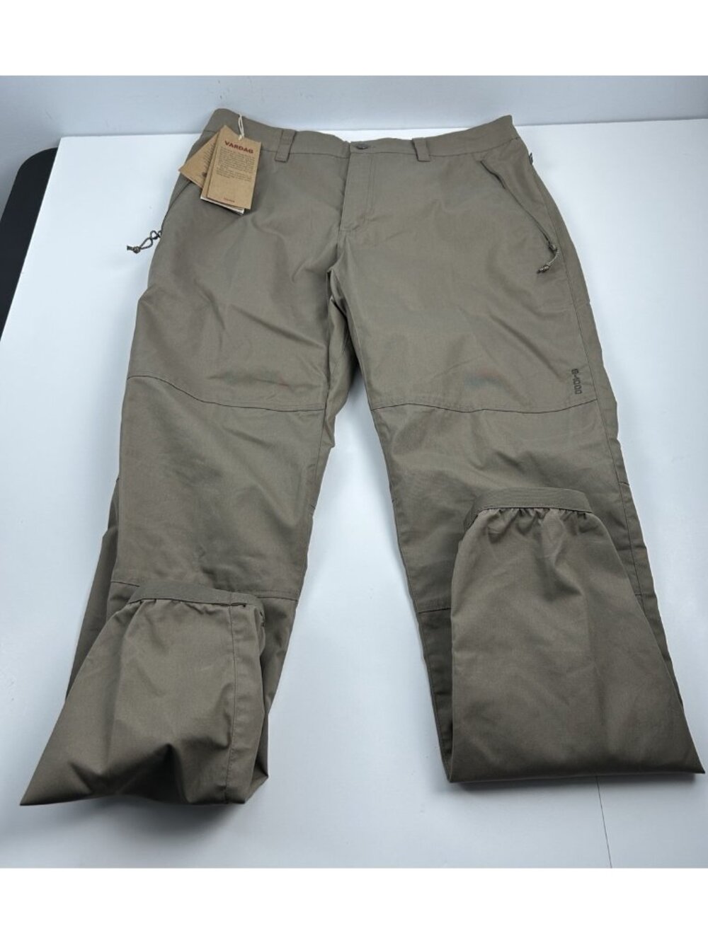 Fjallraven Men's Vardag Trouser 36" Suede Brown NEW 32 Inseam - Picture 9 of 12